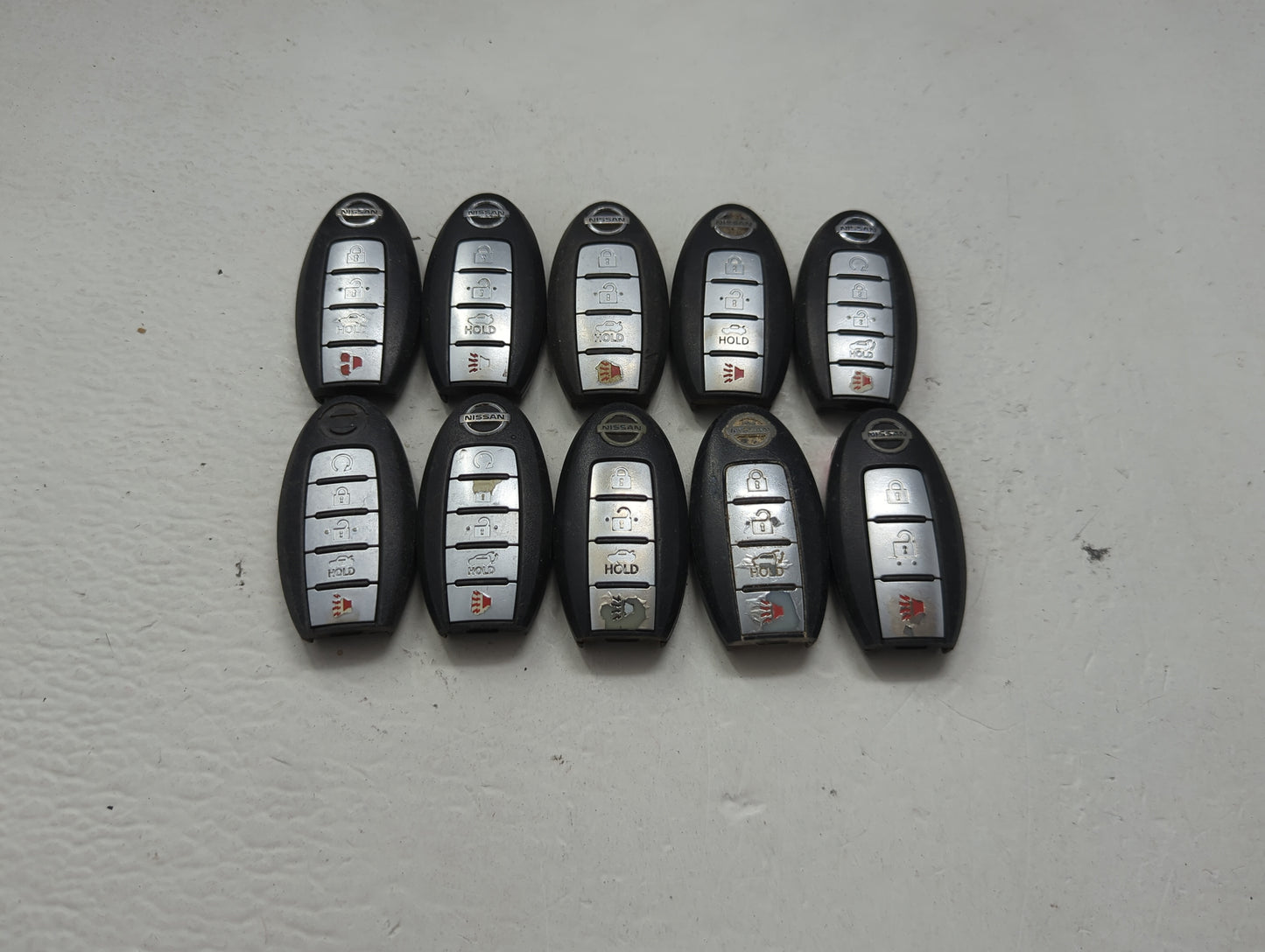 Lot of 10 Nissan Keyless Entry Remote Fob MIXED FCC IDS MIXED PART 1475513 - Oemusedautoparts1.com