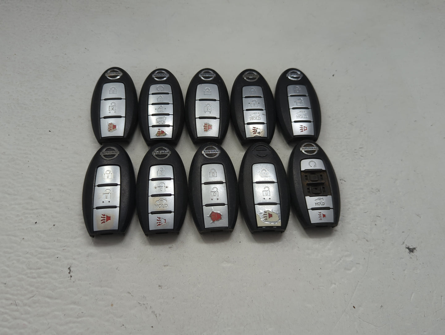 Lot of 10 Nissan Keyless Entry Remote Fob MIXED FCC IDS MIXED PART 1475514 - Oemusedautoparts1.com