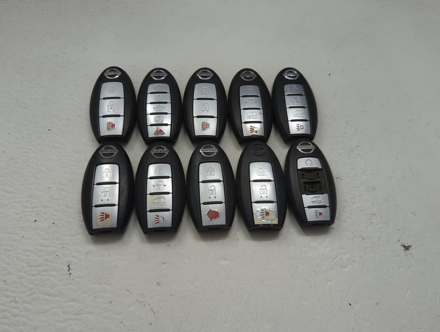 Lot of 10 Nissan Keyless Entry Remote Fob MIXED FCC IDS MIXED PART 1475514 - Oemusedautoparts1.com