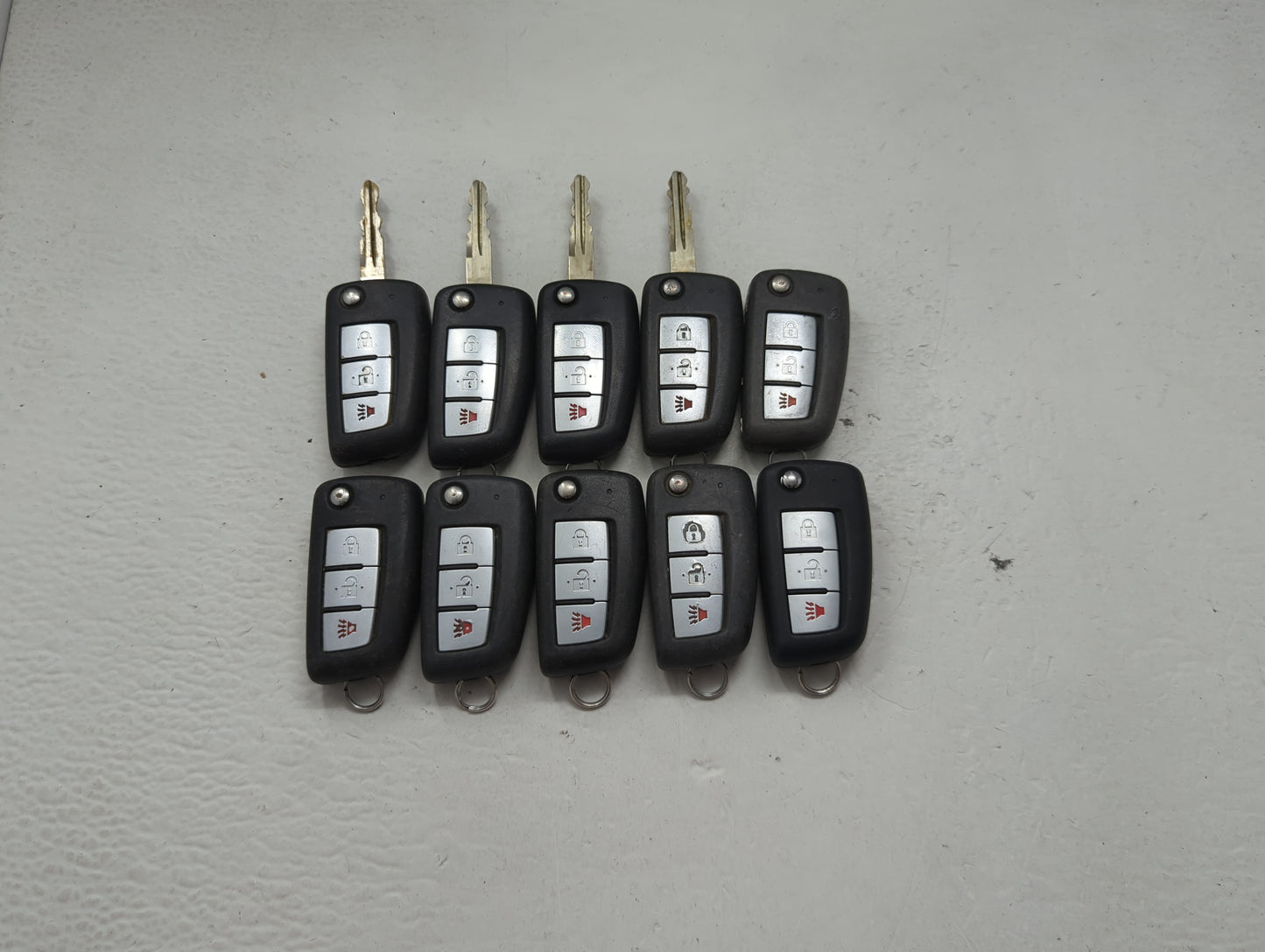 Lot of 10 Nissan Keyless Entry Remote Fob MIXED FCC IDS 1475540 - Oemusedautoparts1.com