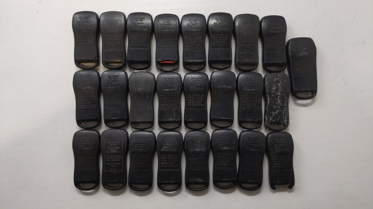 Lot of 25 Nissan Keyless Entry Remote Fob - Oemusedautoparts1.com