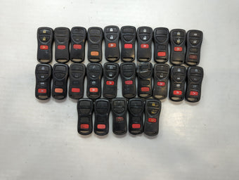 compare product Lot of 25 Nissan Keyless Entry Remote Fob MIXED FCC IDS MIXED PART