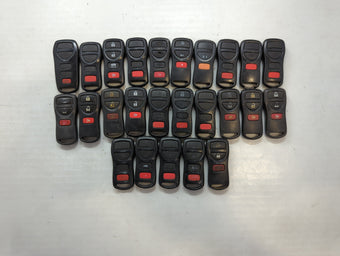 compare product Lot of 25 Nissan Keyless Entry Remote Fob MIXED FCC IDS MIXED PART