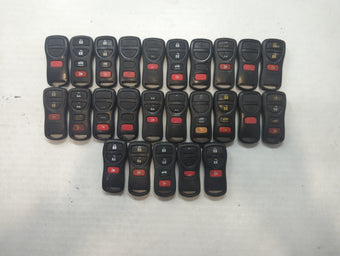 compare product Lot of 25 Nissan Keyless Entry Remote Fob MIXED FCC IDS MIXED PART