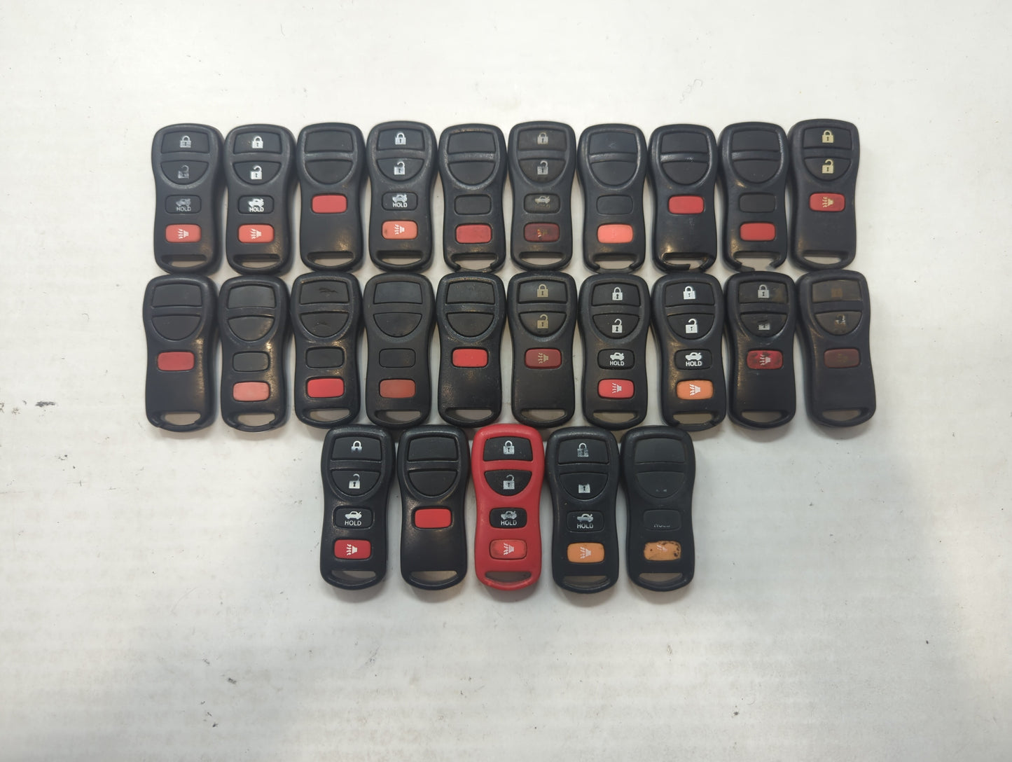 Lot of 25 Nissan Keyless Entry Remote Fob MIXED FCC IDS MIXED PART - Oemusedautoparts1.com