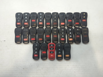 Lot of 25 Nissan Keyless Entry Remote Fob MIXED FCC IDS MIXED PART - Oemusedautoparts1.com
