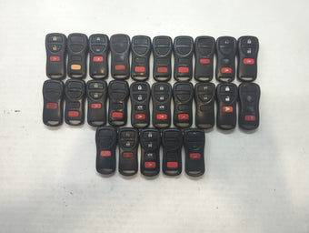compare product Lot of 25 Nissan Keyless Entry Remote Fob MIXED FCC IDS MIXED PART