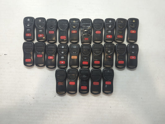 Lot of 25 Nissan Keyless Entry Remote Fob MIXED FCC IDS MIXED PART - Oemusedautoparts1.com