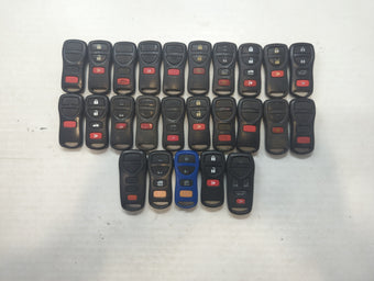 compare product Lot of 25 Nissan Keyless Entry Remote Fob MIXED FCC IDS MIXED PART