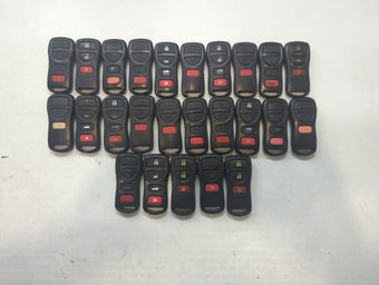 compare product Lot of 25 Nissan Keyless Entry Remote Fob MIXED FCC IDS MIXED PART