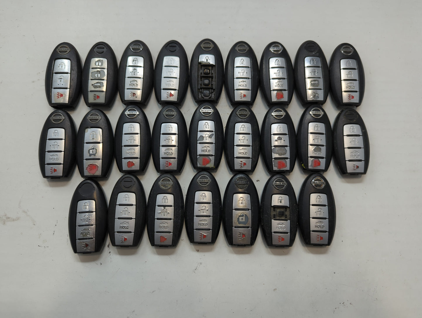 Lot of 25 Nissan Keyless Entry Remote Fob MIXED FCC IDS MIXED PART - Oemusedautoparts1.com