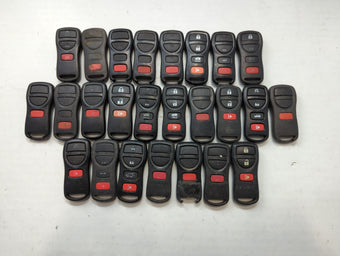 compare product Lot of 25 Nissan Keyless Entry Remote Fob MIXED FCC IDS MIXED PART