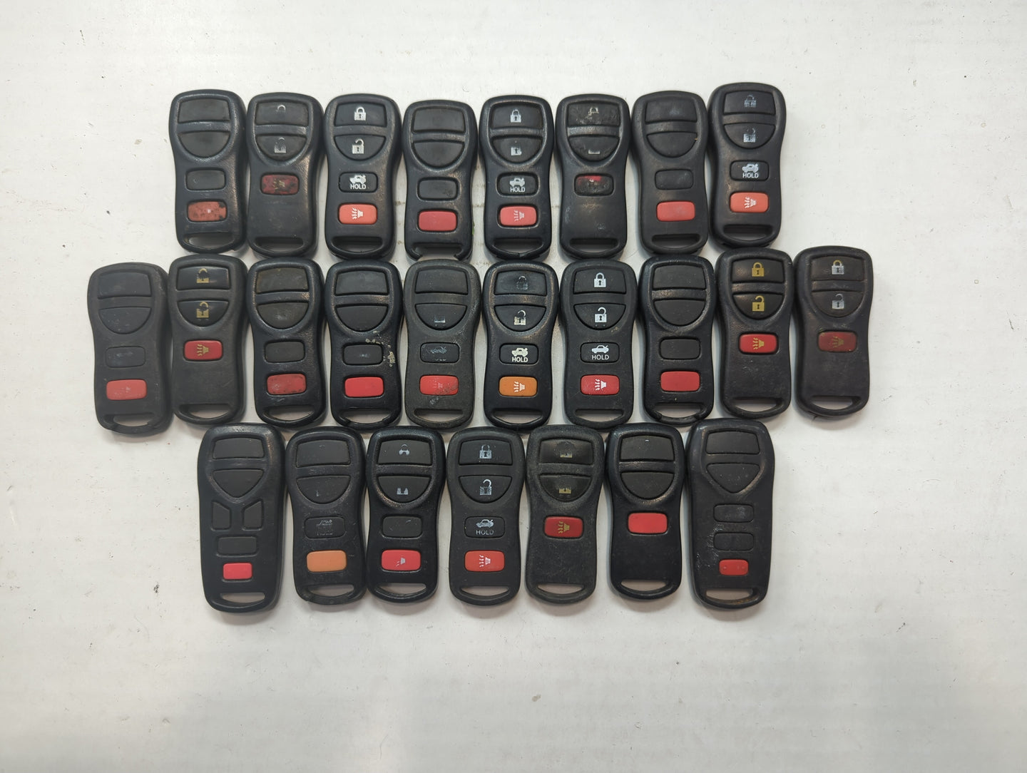 Lot of 25 Nissan Keyless Entry Remote Fob MIXED FCC IDS MIXED PART - Oemusedautoparts1.com