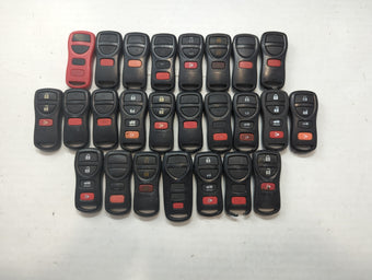 compare product Lot of 25 Nissan Keyless Entry Remote Fob MIXED FCC IDS MIXED PART