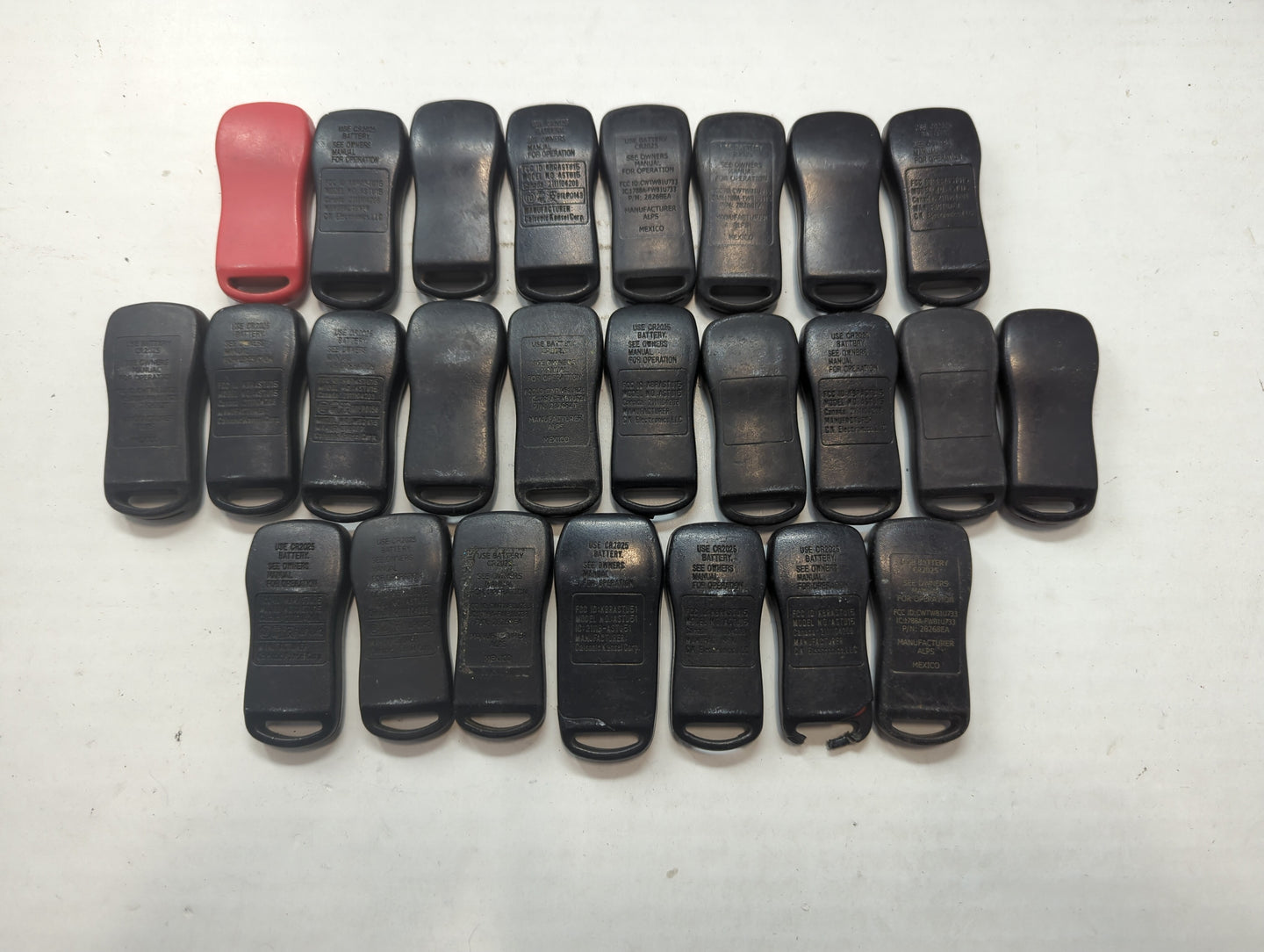 Lot of 25 Nissan Keyless Entry Remote Fob MIXED FCC IDS MIXED PART - Oemusedautoparts1.com
