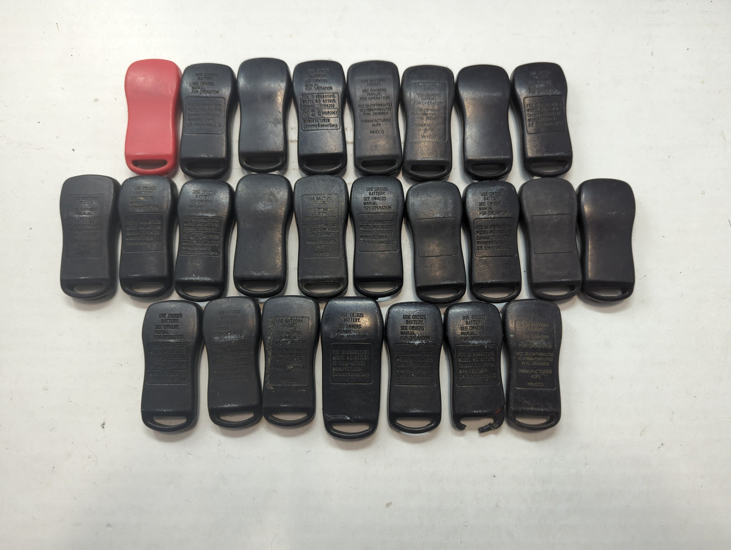 Lot of 25 Nissan Keyless Entry Remote Fob MIXED FCC IDS MIXED PART - Oemusedautoparts1.com
