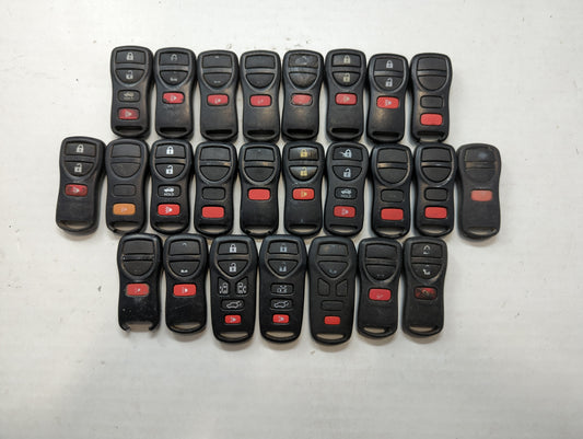Lot of 25 Nissan Keyless Entry Remote Fob MIXED FCC IDS MIXED PART - Oemusedautoparts1.com