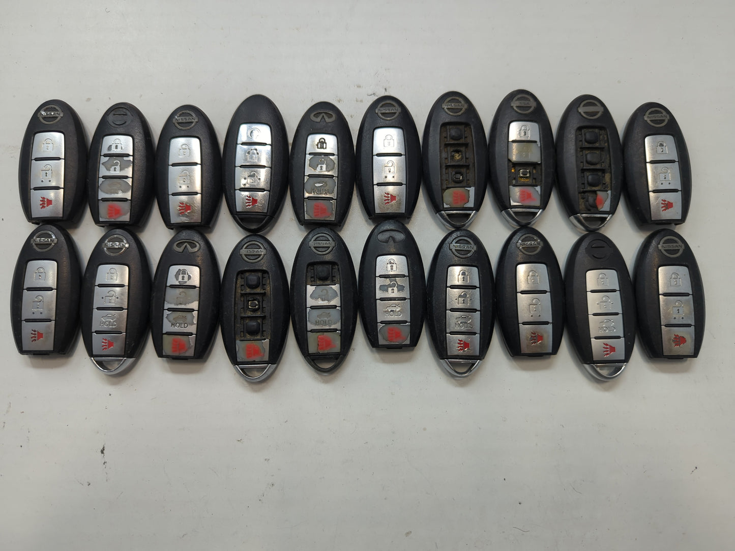 Lot of 20 Nissan Keyless Entry Remote Fob MIXED FCC IDS MIXED PART - Oemusedautoparts1.com