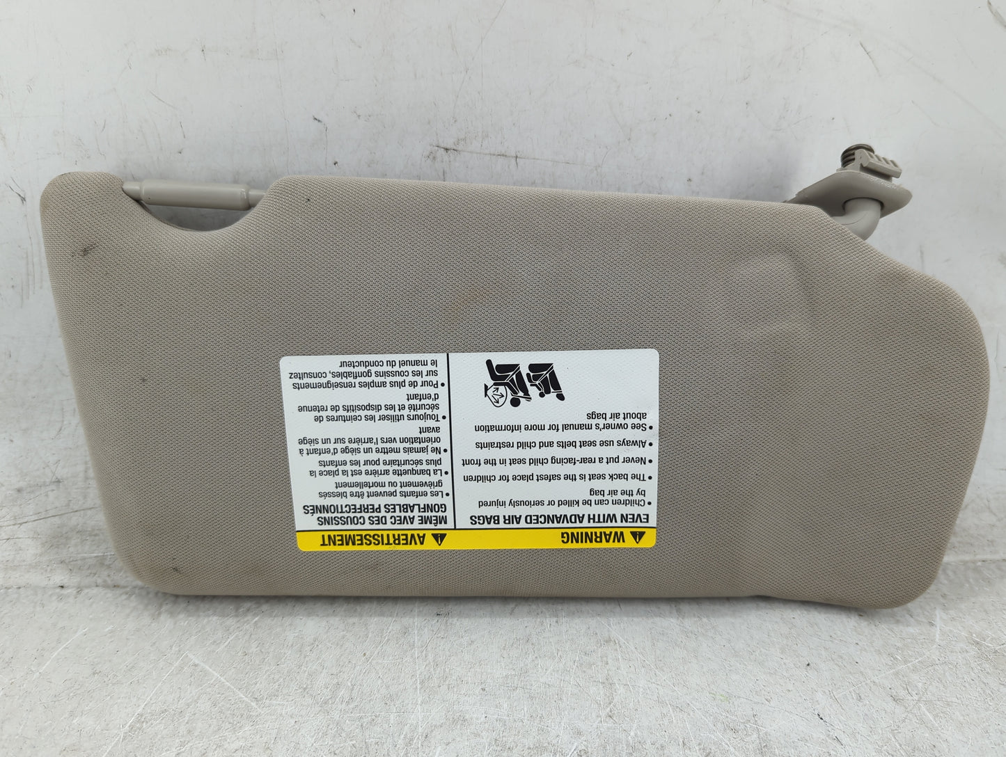 2010-2012 Nissan Altima Sun Visor Shade Replacement Passenger Right Mirror Fits Fits 2010 2011 2012 OEM Used Auto Parts - Oe