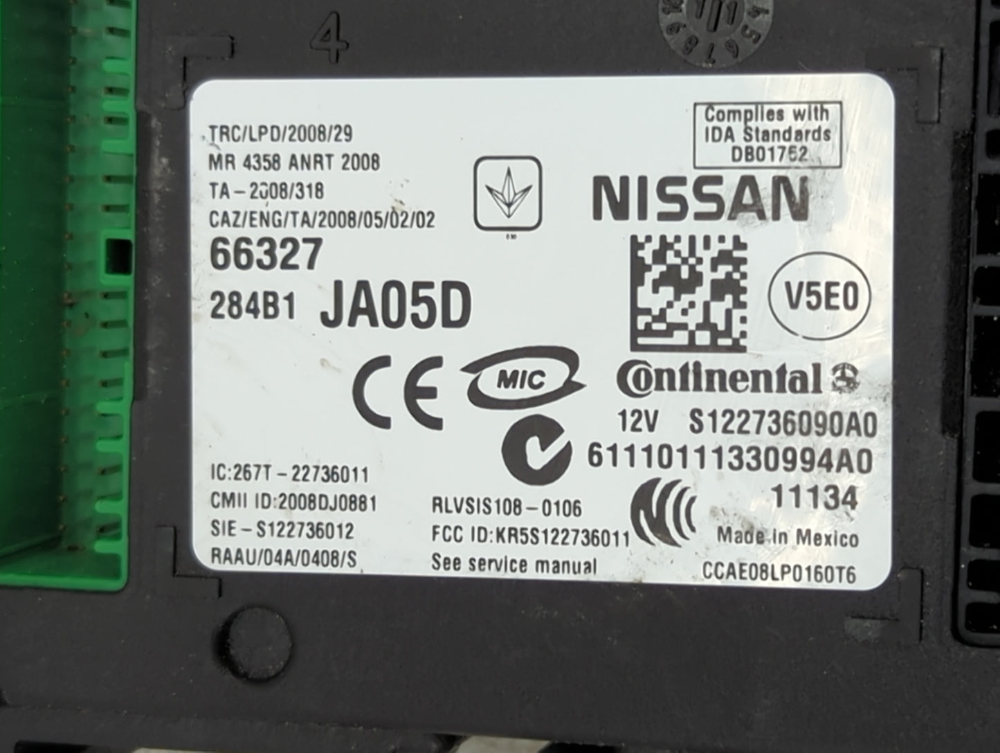 2011-2013 Nissan Altima Body Control Module Bcm Inner Cabin Fuse Box - Oemusedautoparts1.com