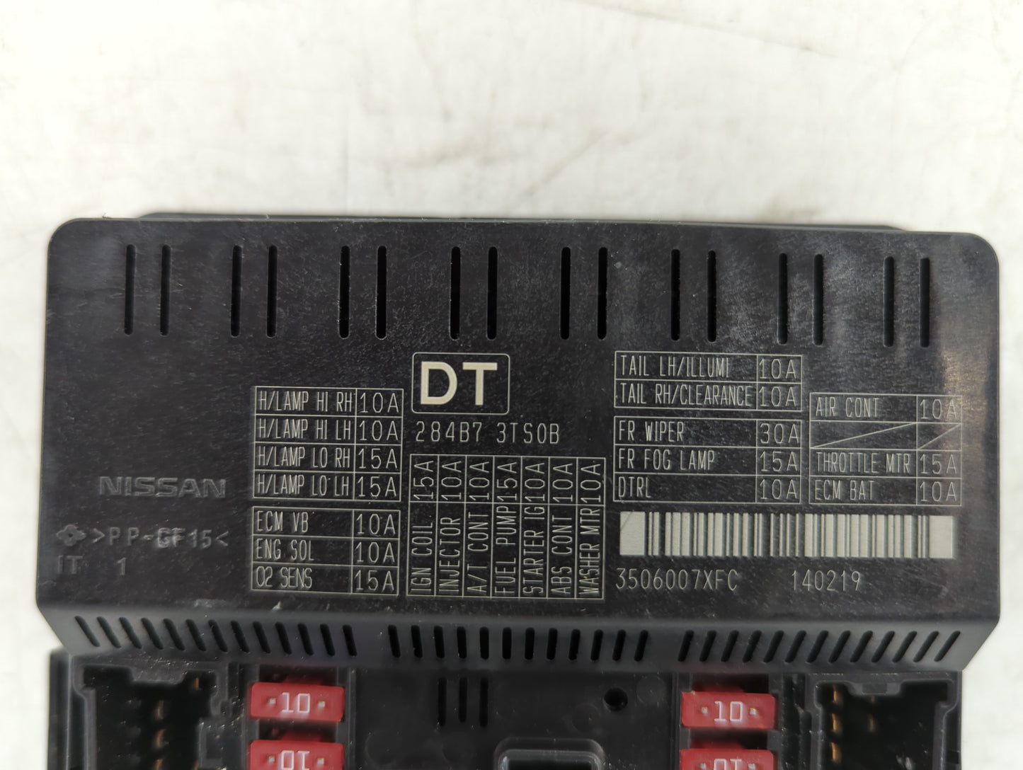 2013-2014 Nissan Altima Fusebox Fuse Box Panel Relay Module Fits Fits 2013 2014 OEM Used Auto Parts - Oemusedautoparts1.com