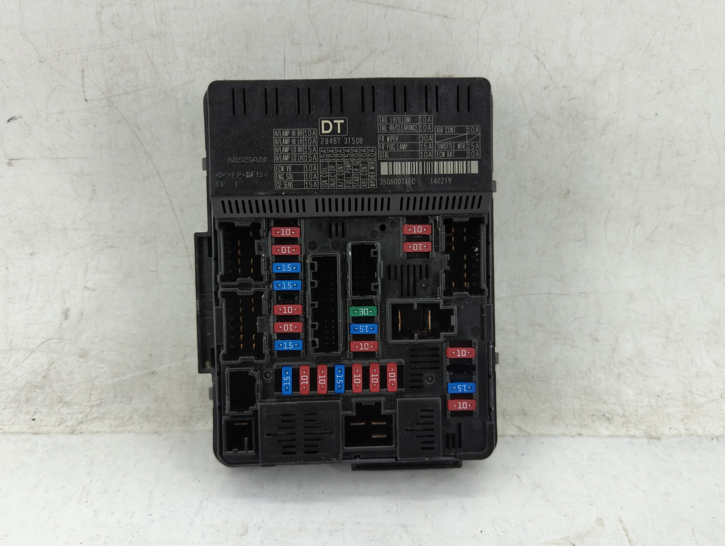 2013-2014 Nissan Altima Fusebox Fuse Box Panel Relay Module Fits Fits 2013 2014 OEM Used Auto Parts - Oemusedautoparts1.com