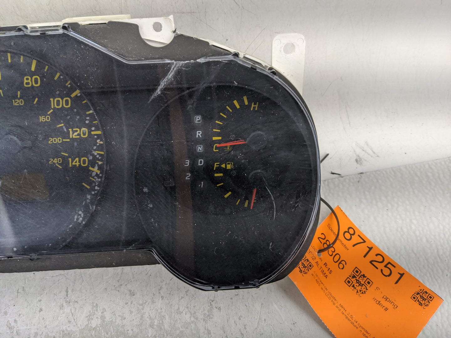 2002-2003 Nissan Altima Instrument Cluster Speedometer Gauges Fits Fits 2002 2003 OEM Used Auto Parts - Oemusedautoparts1.co
