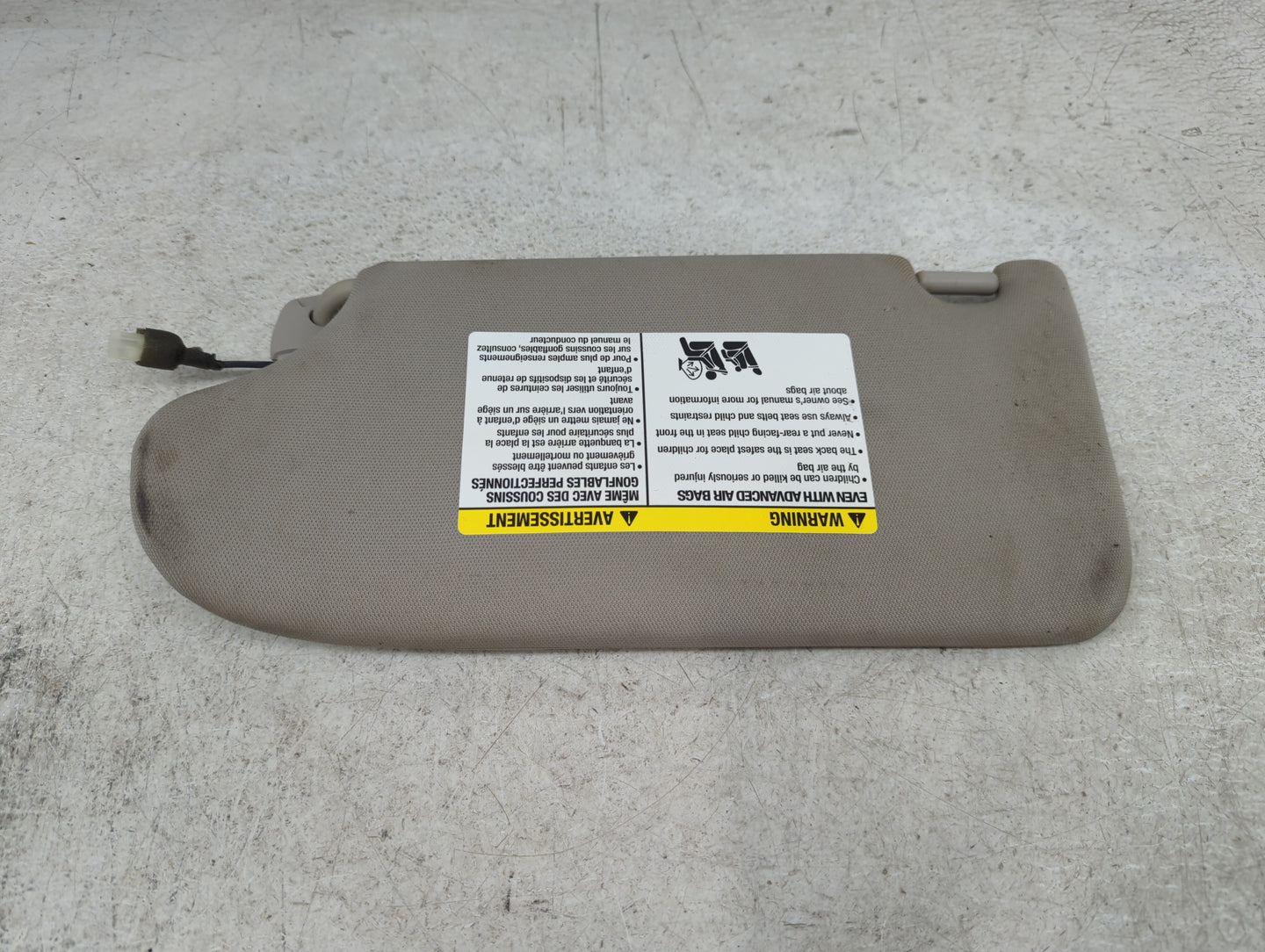 2013-2018 Nissan Altima Sun Visor Shade Replacement Passenger Right Mirror Fits Fits 2013 2014 2015 2016 2017 2018 OEM Used 