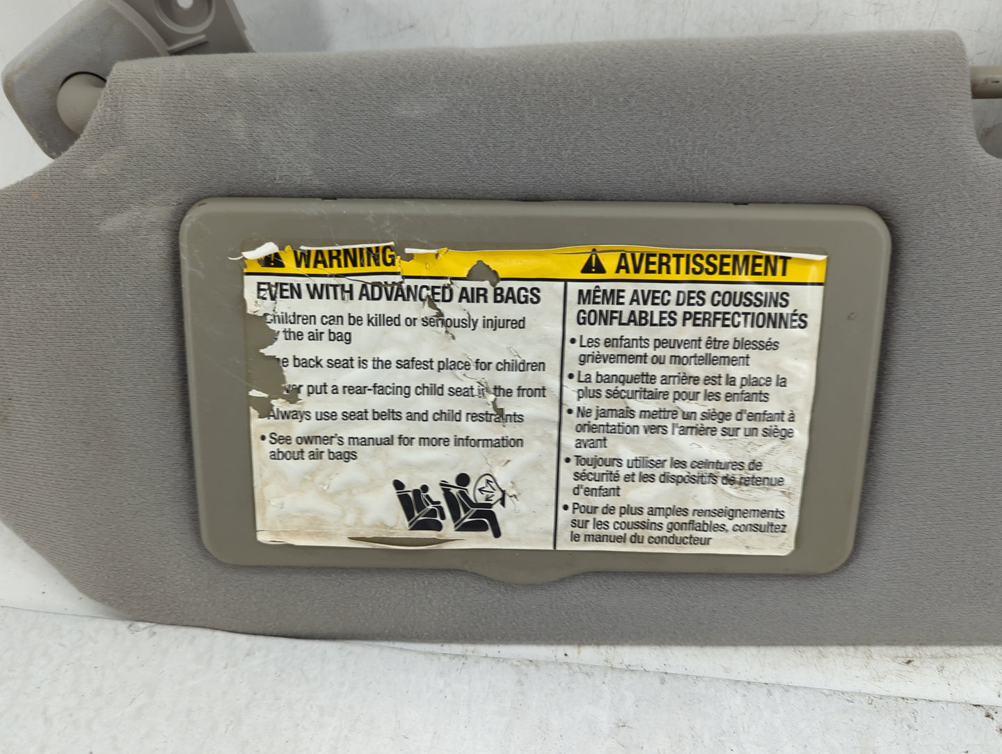 2005 Nissan Maxima Sun Visor Shade Replacement Driver Left Mirror Fits OEM Used Auto Parts - Oemusedautoparts1.com