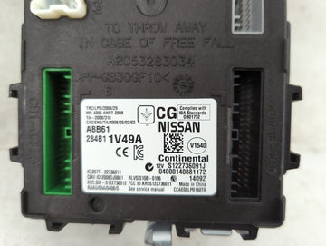 2013-2014 Nissan Murano Body Control Module Bcm Inner Cabin Fuse Box - Oemusedautoparts1.com