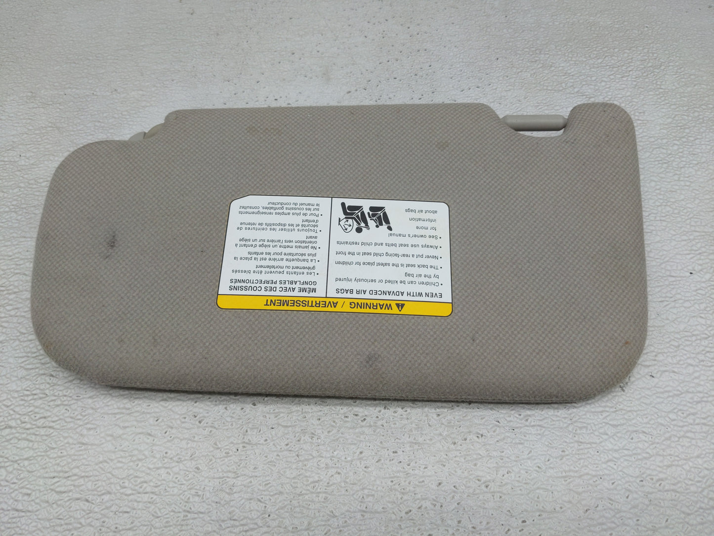 2013-2019 Nissan Sentra Sun Visor Shade Replacement Passenger Right Mirror Fits Fits 2012 2013 2014 2015 2016 2017 2018 2019