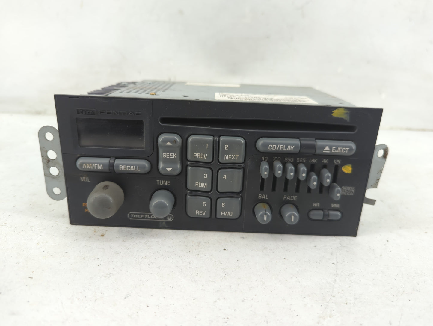 1996-2003 Pontiac Grand Prix Radio AM FM Cd Player Receiver Replacement Fits Fits 1996 1997 1998 1999 2000 2001 2002 2003 OE