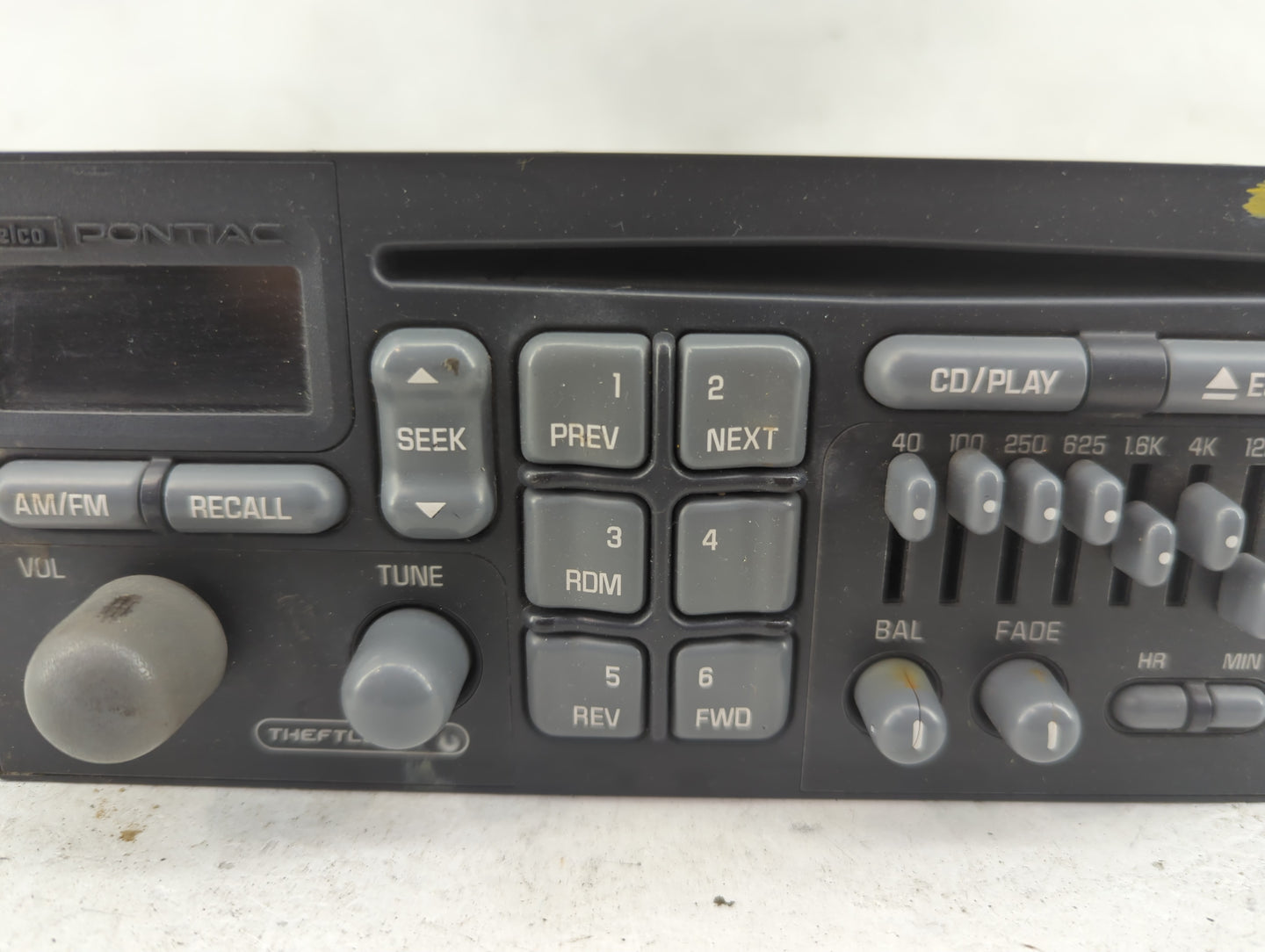 1996-2003 Pontiac Grand Prix Radio AM FM Cd Player Receiver Replacement Fits Fits 1996 1997 1998 1999 2000 2001 2002 2003 OE