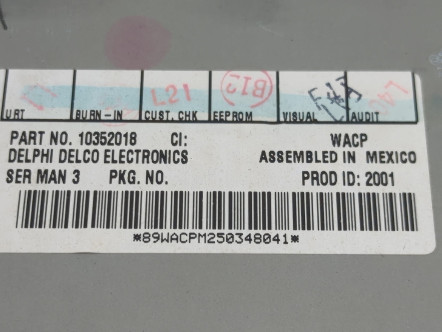 2004-2008 Pontiac Grand Prix Radio AM FM Cd Player Receiver Replacement Fits Fits 2004 2005 2006 2007 2008 OEM Used Auto Par