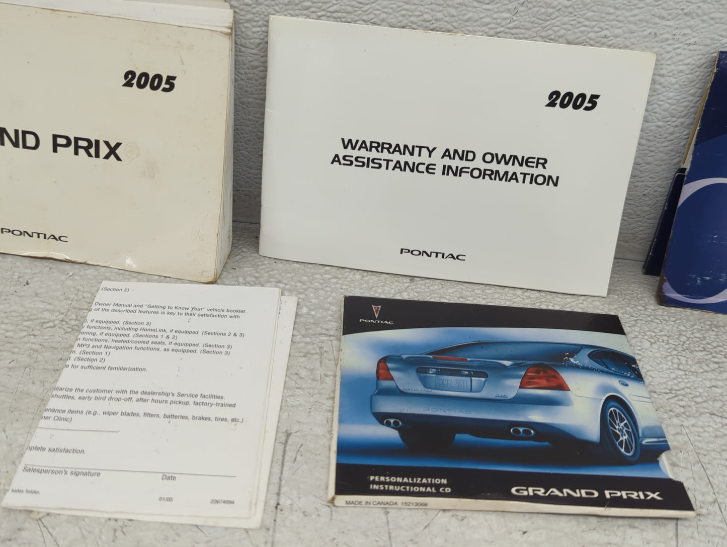 0 Pontiac Grand Prix Owners Manual Book Guide OEM Used Auto Parts - Oemusedautoparts1.com