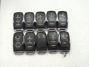 Lot of 10 Ram Keyless Entry Remote Fob MIXED FCC IDS MIXED PART NUMBERS - Oemusedautoparts1.com