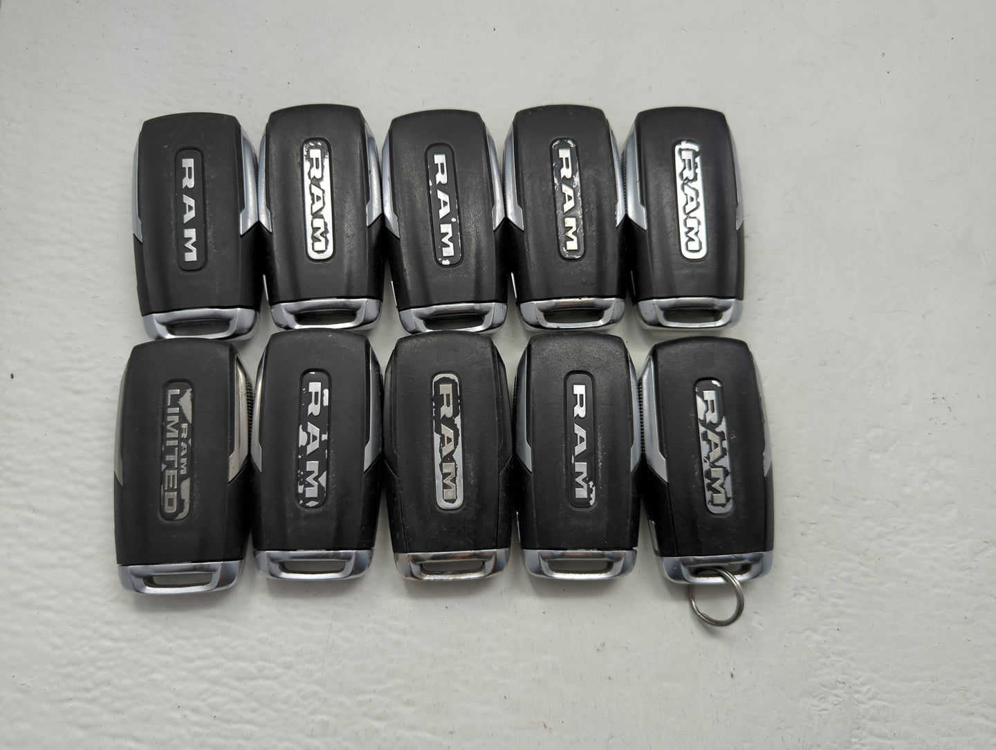 Lot of 10 Ram Keyless Entry Remote Fob MIXED FCC IDS MIXED PART NUMBERS - Oemusedautoparts1.com