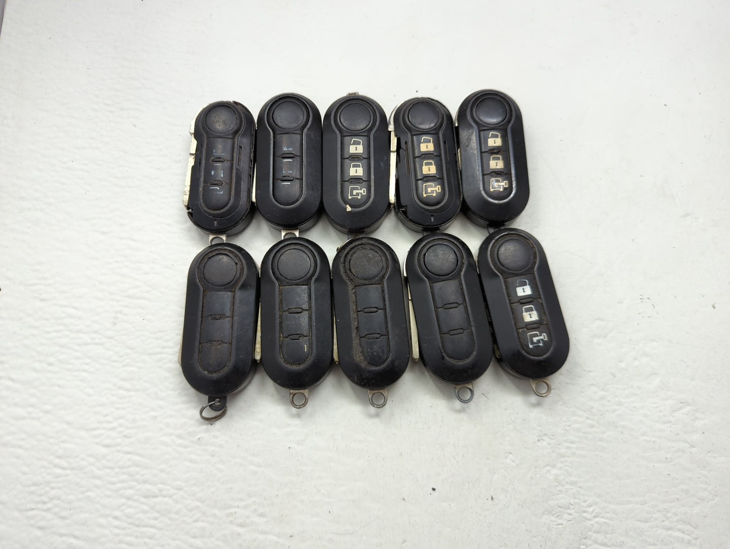 Lot of 10 Ram Keyless Entry Remote Fob MIXED FCC IDS MIXED PART NUMBERS - Oemusedautoparts1.com