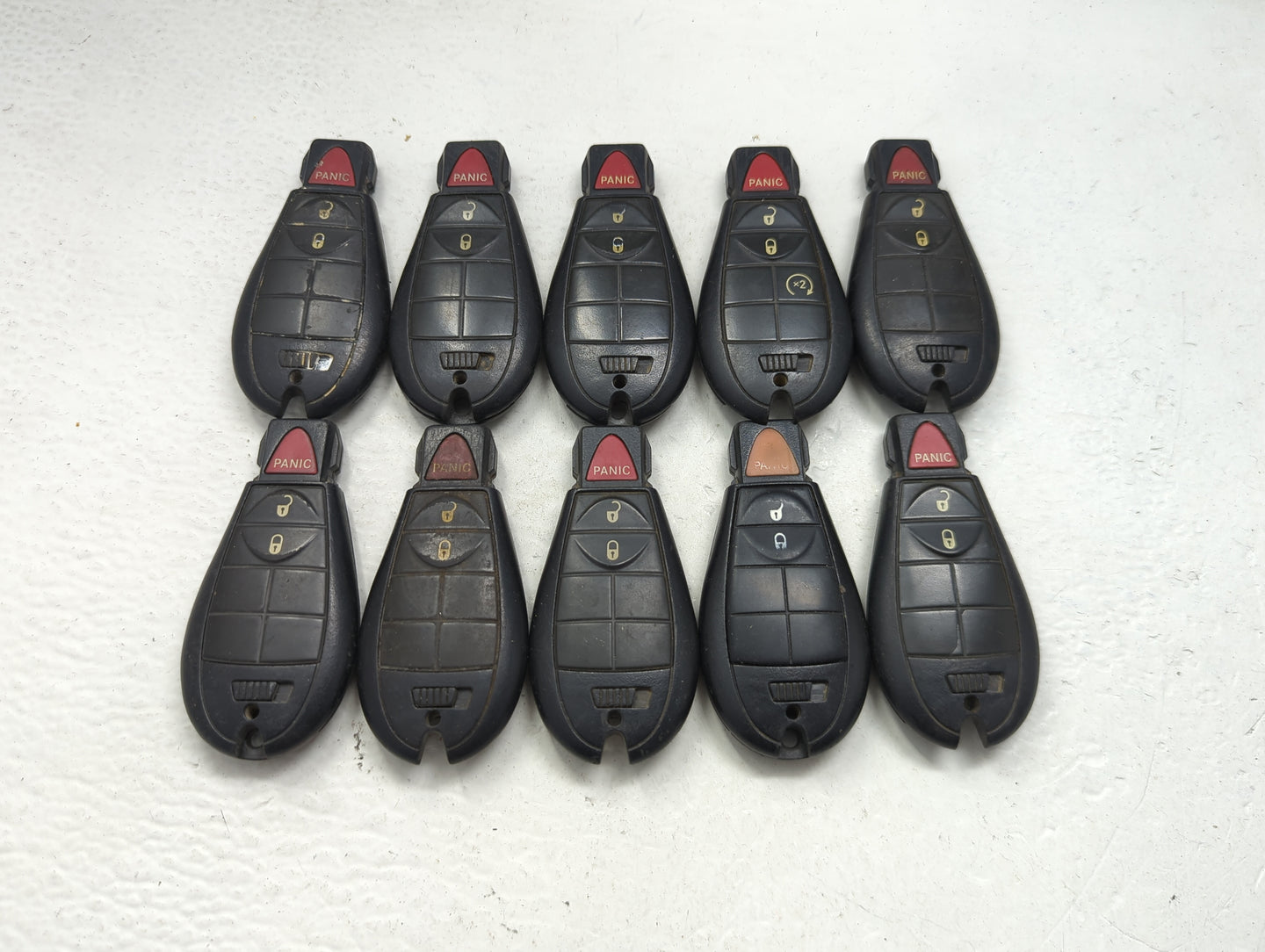 Lot of 10 Ram Keyless Entry Remote Fob GQ4-53T MIXED PART NUMBERS - Oemusedautoparts1.com