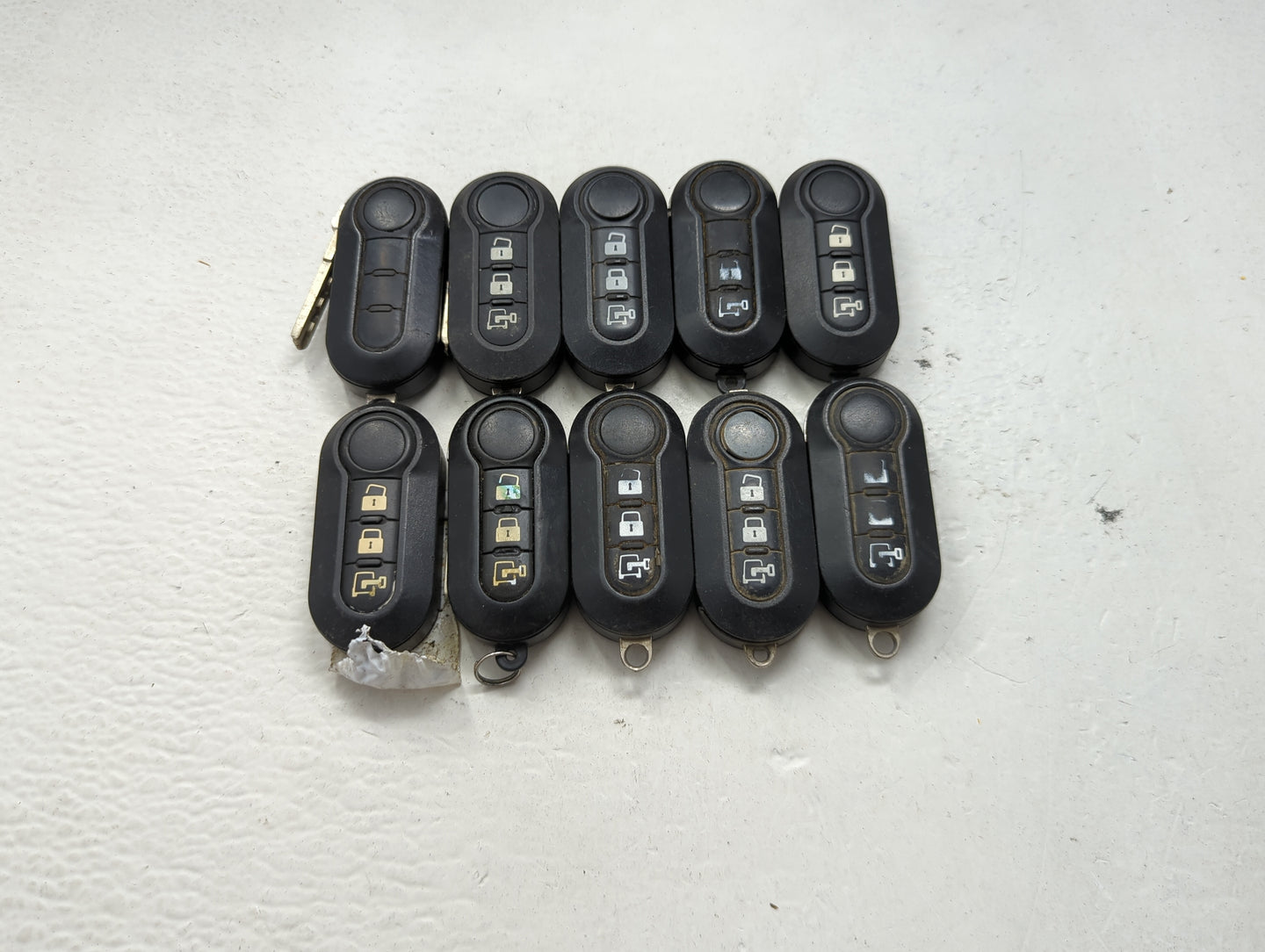 Lot of 10 Ram Keyless Entry Remote Fob MIXED FCC IDS 1475758 - Oemusedautoparts1.com