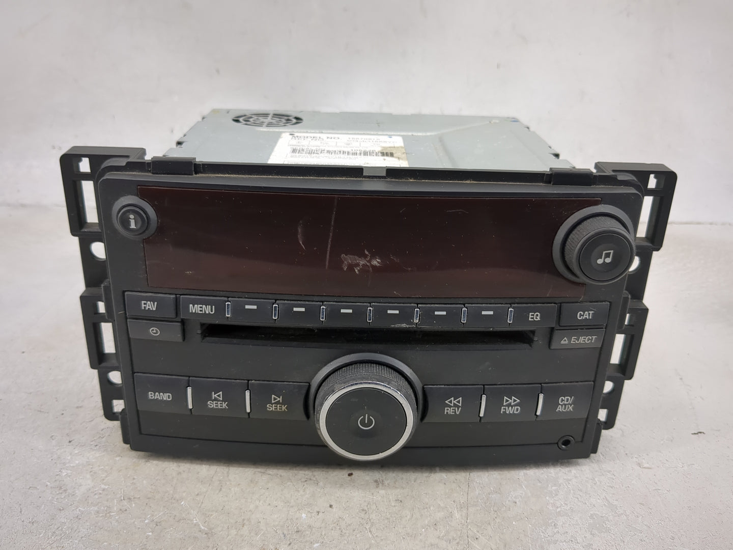 2006 Saturn Vue Radio AM FM Cd Player Receiver Replacement Fits Fits 2007 OEM Used Auto Parts - Oemusedautoparts1.com