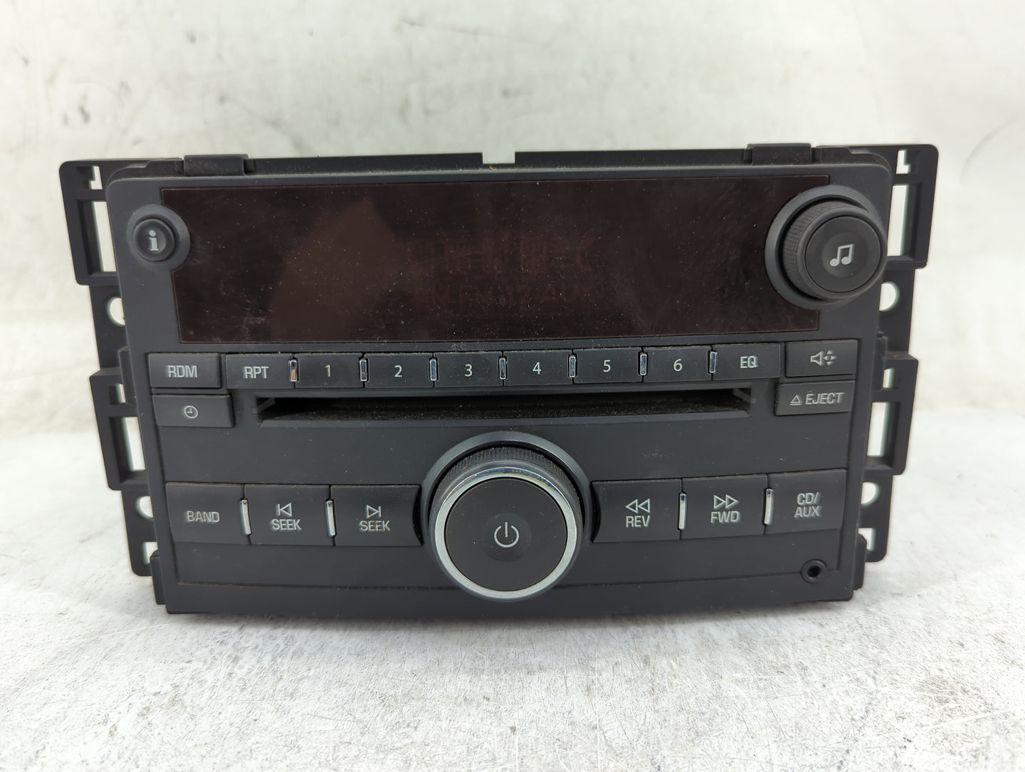 2006-2007 Saturn Vue Radio AM FM Cd Player Receiver Replacement Fits Fits 2006 2007 OEM Used Auto Parts - Oemusedautoparts1.