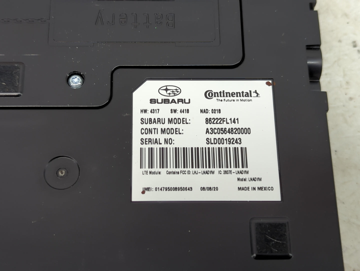 Subaru Telematics Control Module - Oemusedautoparts1.com