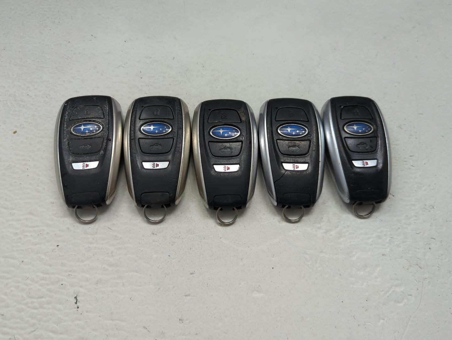 Lot of 5 Subaru Keyless Entry Remote Fob MIXED FCC IDS 1474172 - Oemusedautoparts1.com