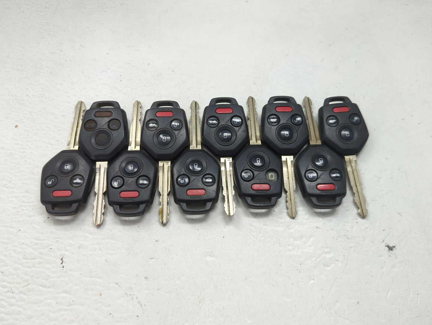 Lot of 10 Subaru Keyless Entry Remote Fob MIXED FCC IDS 1474173 - Oemusedautoparts1.com