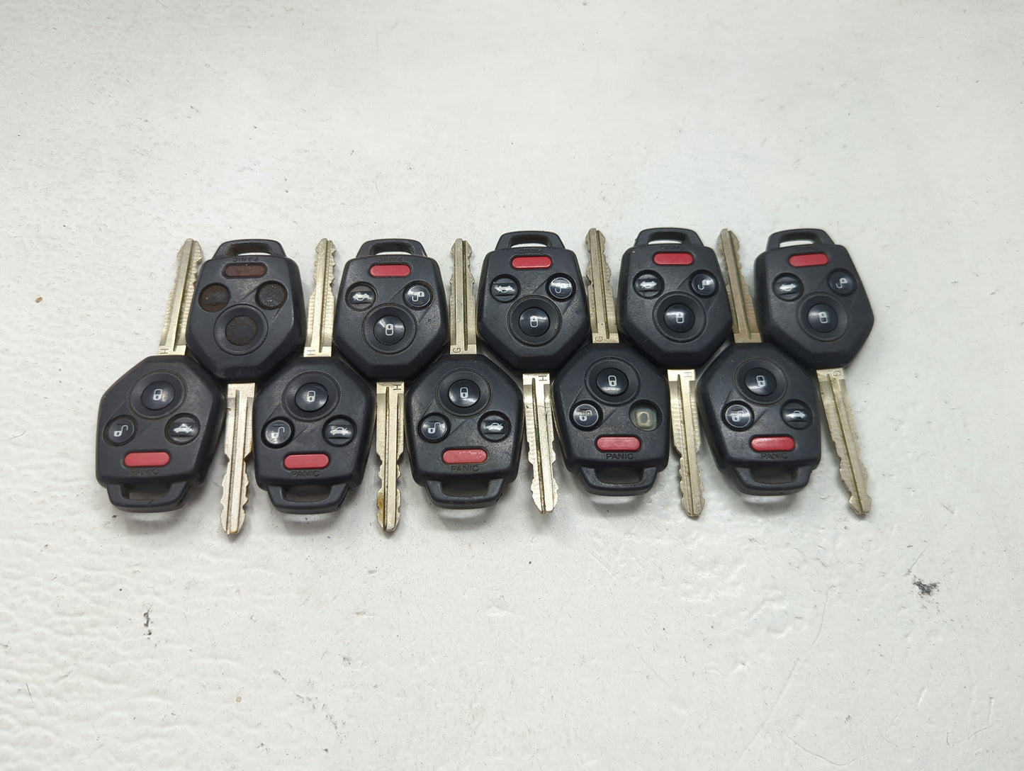 Lot of 10 Subaru Keyless Entry Remote Fob MIXED FCC IDS 1474173 - Oemusedautoparts1.com