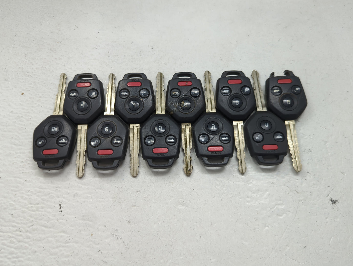 Lot of 10 Subaru Keyless Entry Remote Fob MIXED FCC IDS 1474174 - Oemusedautoparts1.com