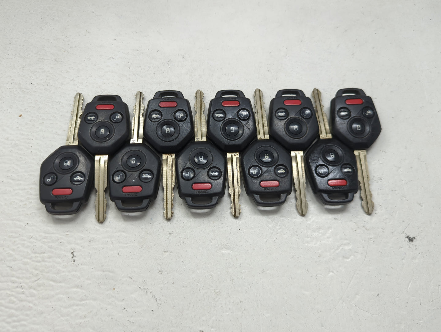 Lot of 10 Subaru Keyless Entry Remote Fob MIXED FCC IDS 1474175 - Oemusedautoparts1.com