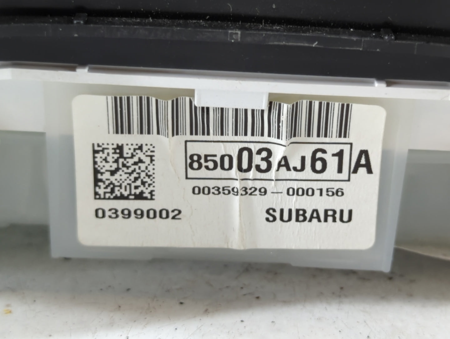 2012 Subaru Legacy Instrument Cluster Speedometer Gauges P/N:85003AJ61A Fits OEM Used Auto Parts - Oemusedautoparts1.com