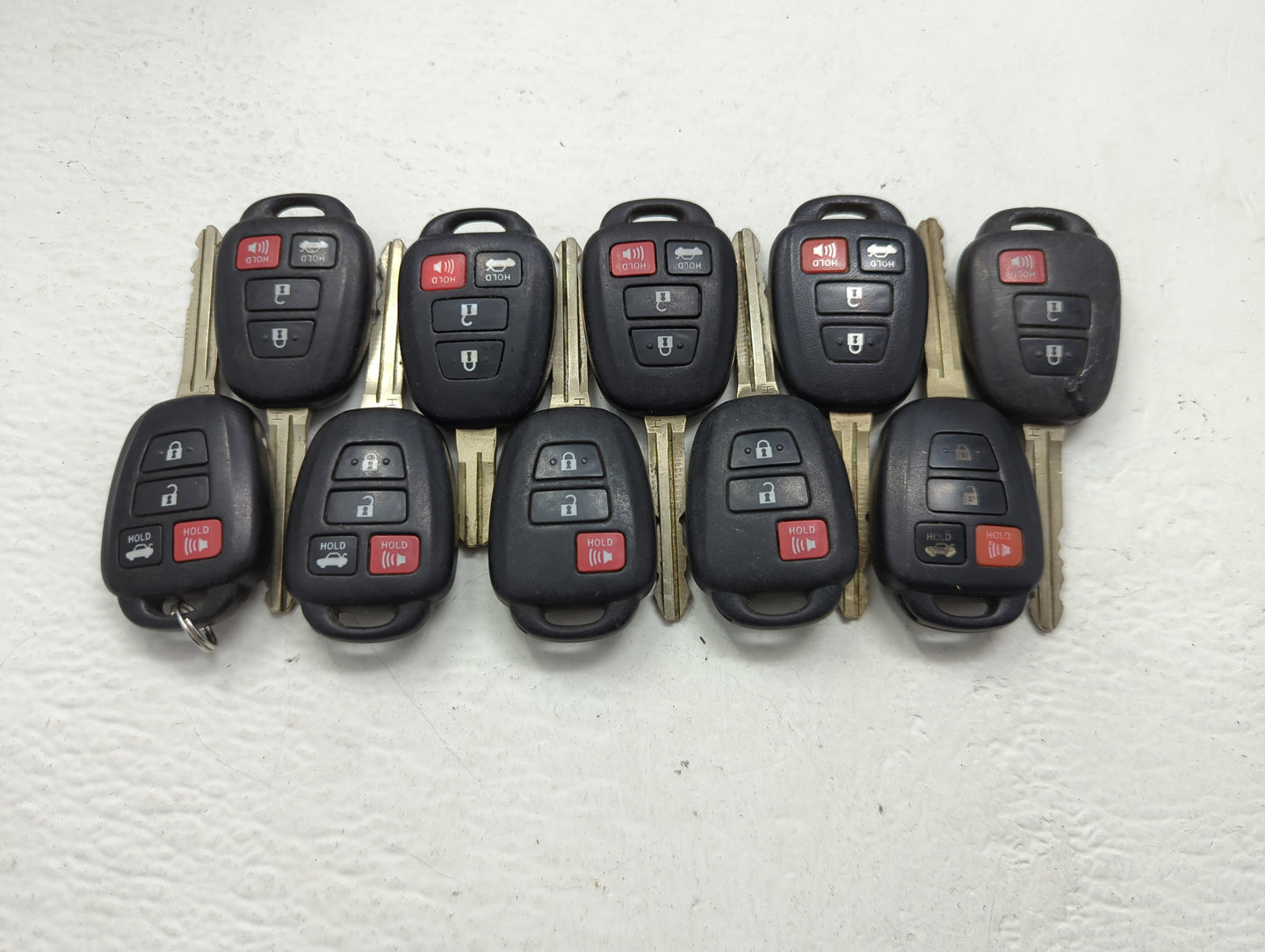 Lot of 10 Toyota Keyless Entry Remote Fob MIXED FCC IDS MIXED PART - Oemusedautoparts1.com
